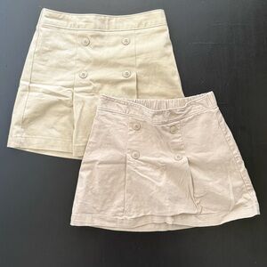 Old Navy Girls Beige and Cream Skorts